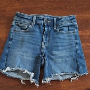 American Eagle Outfitters Distressed Blue Jean Shorts